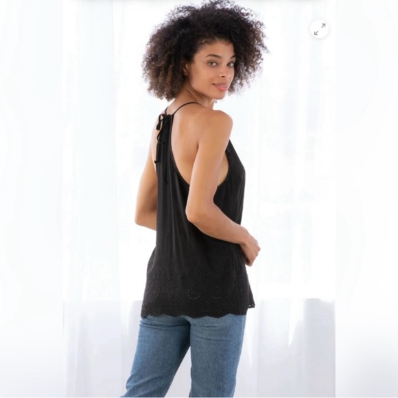 Lovestitch Eyelet Tank Top - Picture 2 of 9